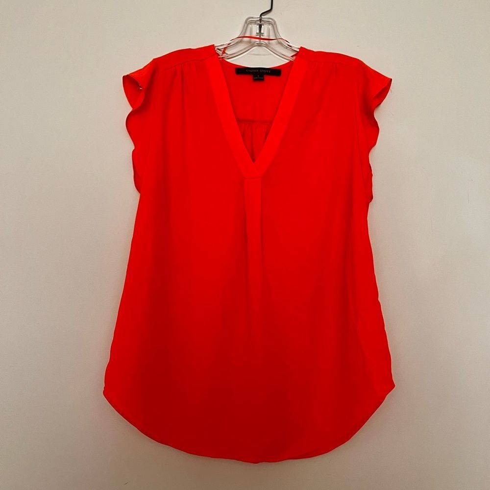 Red coral blouse size small